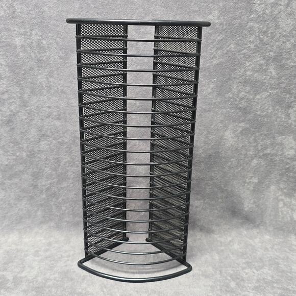 Black Metal CD Holder Shelf Organizer Rack Stand Tower for Compact Disc CDs - Picture 9 of 9